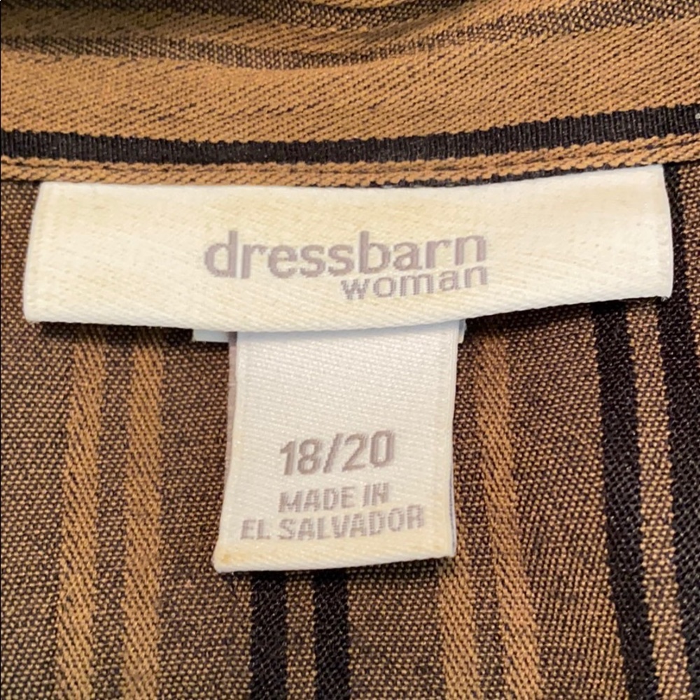 DRESSBARN Blouse w/Tank Front Panel - Picture 5 of 8